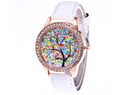Reloj Zhoulianfa Para Mujer Con Correa De Piel Sintética Y Esfera Redonda Con Efecto Arena En Movimiento En Aleación Rosa.