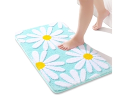 Alfombrilla De Baño Antideslizante Daisy, Suave Y Absorbente (verde/50x80cm) Gertiz