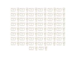 100 clips de papel divertidos, de metal antioxidante, dorados, para agenda, para oficina, hogar y escuela.