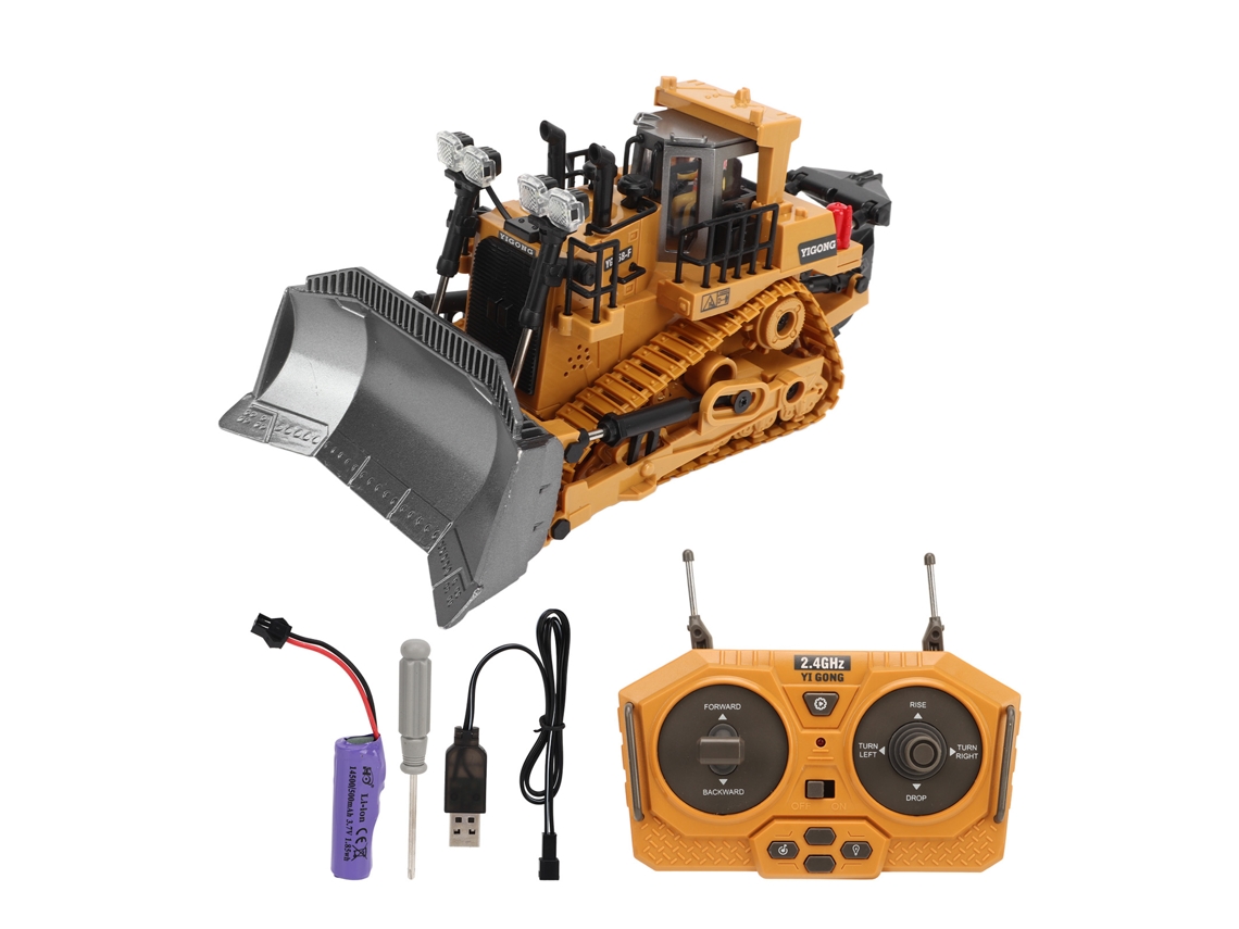 2026-coche De Excavadora Control Remoto 2.4g Simulador De Luz Para Niños Camión De Construcción Juguete