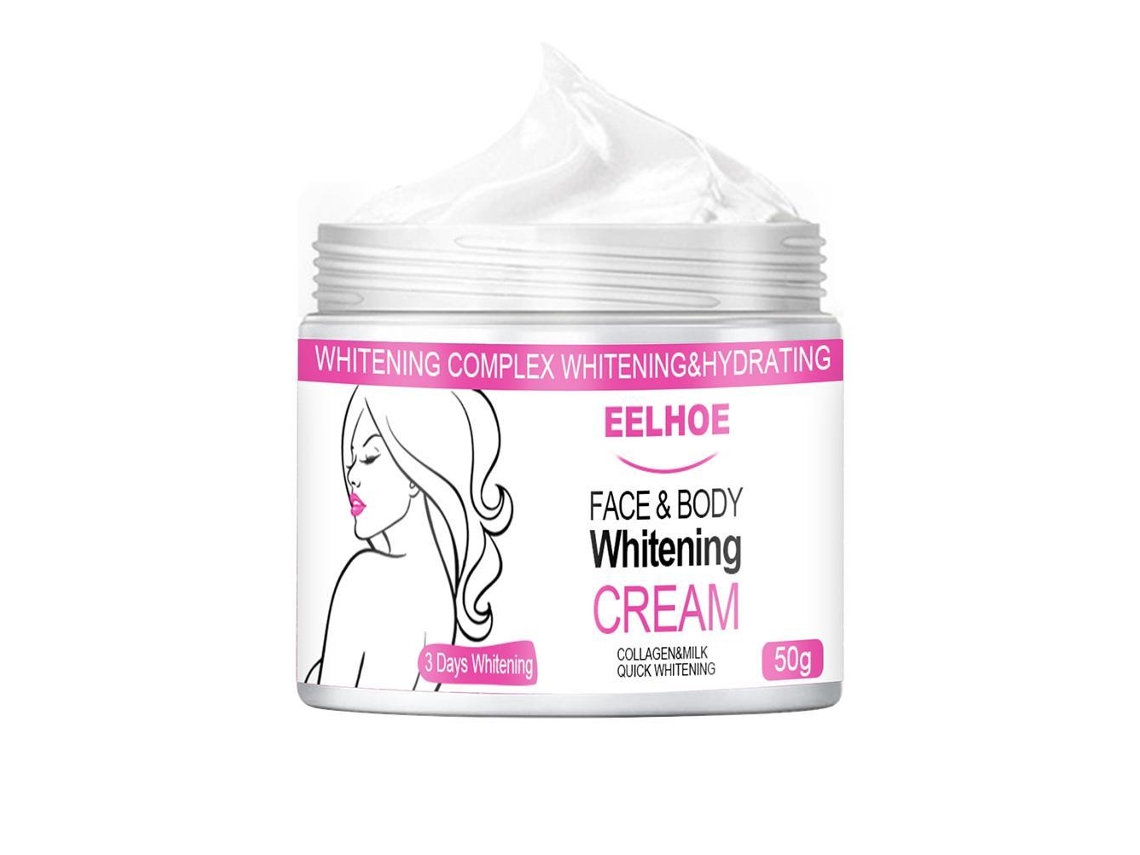 Crema corporal blanqueadora para zonas sensibles