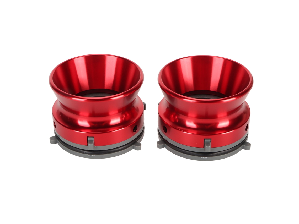 2 Adaptadores Nab Hub De 1/4" (10 Pulgadas) Para Grabadora De Cinta A Cinta, Aluminio Rojo