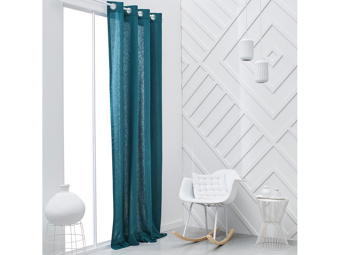 Cortina MEVAK LIVING Azul (Algodón - 140x240 cm)