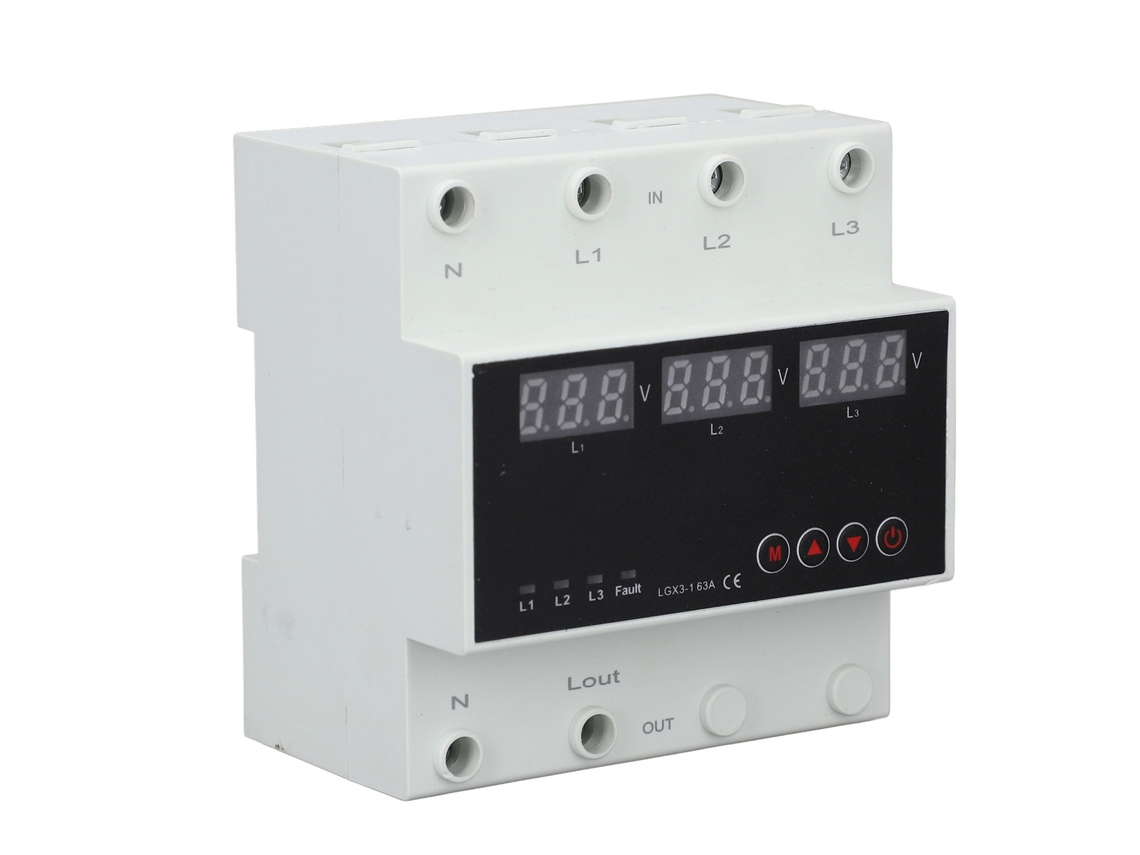 2026-interruptor De Transferencia Automática Trifásico Con Protector De Tensión Montaje Din Rail Con Pantalla Led Ajustable Ac110v