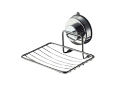 Jabonera de acero inoxidable con drenaje, fácil instalación, sin perforaciones, sin pegamento, dispensador de jabón reutilizable de pared para baño, resistente.