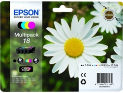 Pack ahorro cartuchos de tinta original EPSON,  18, Margarita, C13T18064022, T1806