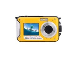 Cámara digital amarilla resistente al agua Full HD 2.7k 48mp 16x Ushion