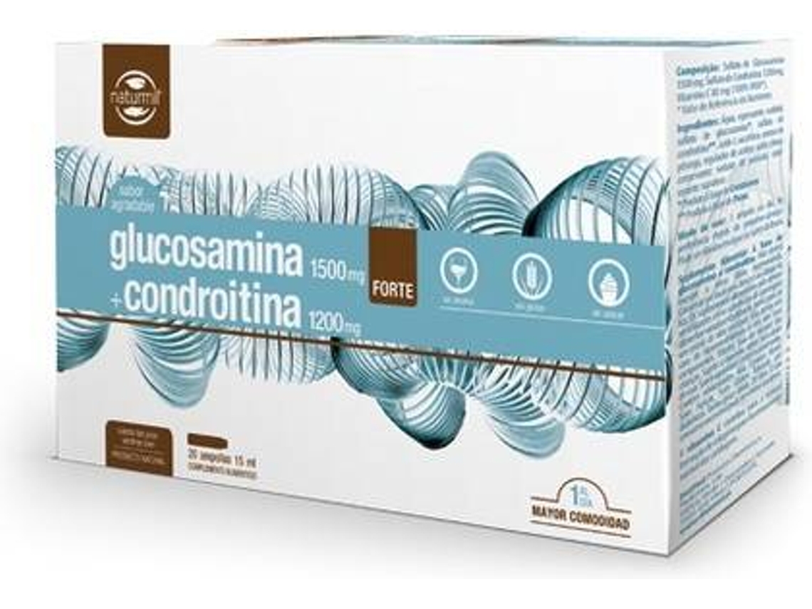 Complemento Alimentar NATURMIL Glucosamina E Codroitina (20 ampolas)