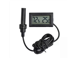 Mini termómetro digital LCD con higrómetro, medidor de temperatura y flujo de aire Nostalgia88