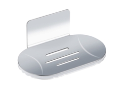 2026-plato De Jabón De Acero Inoxidable 304 Autoadhesivo Sin Taladrar Para Baño Cocina 14x8x5cm Plata