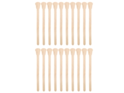 20 Palitos De Cera De Madera Para Depilación Facial Y Corporal, Espátulas Aplicadoras En Forma De Guitarra