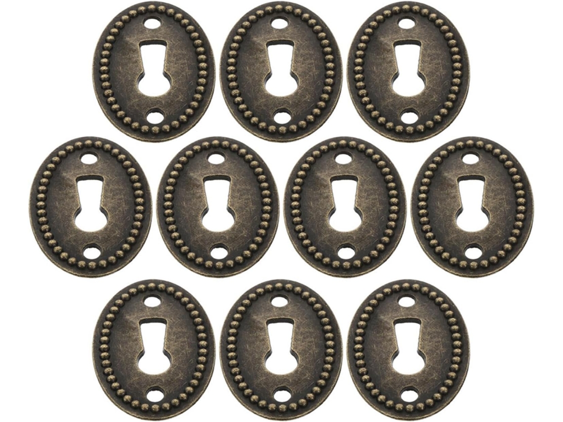 Puertas 16piezas Tarjeta Llave Retro Ovalada Aleación Zinc