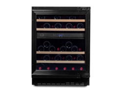 Vinobox 45 Deco - Bodega de vinos integrable (45 botellas, 2 zonas, color negro, Climadiff)