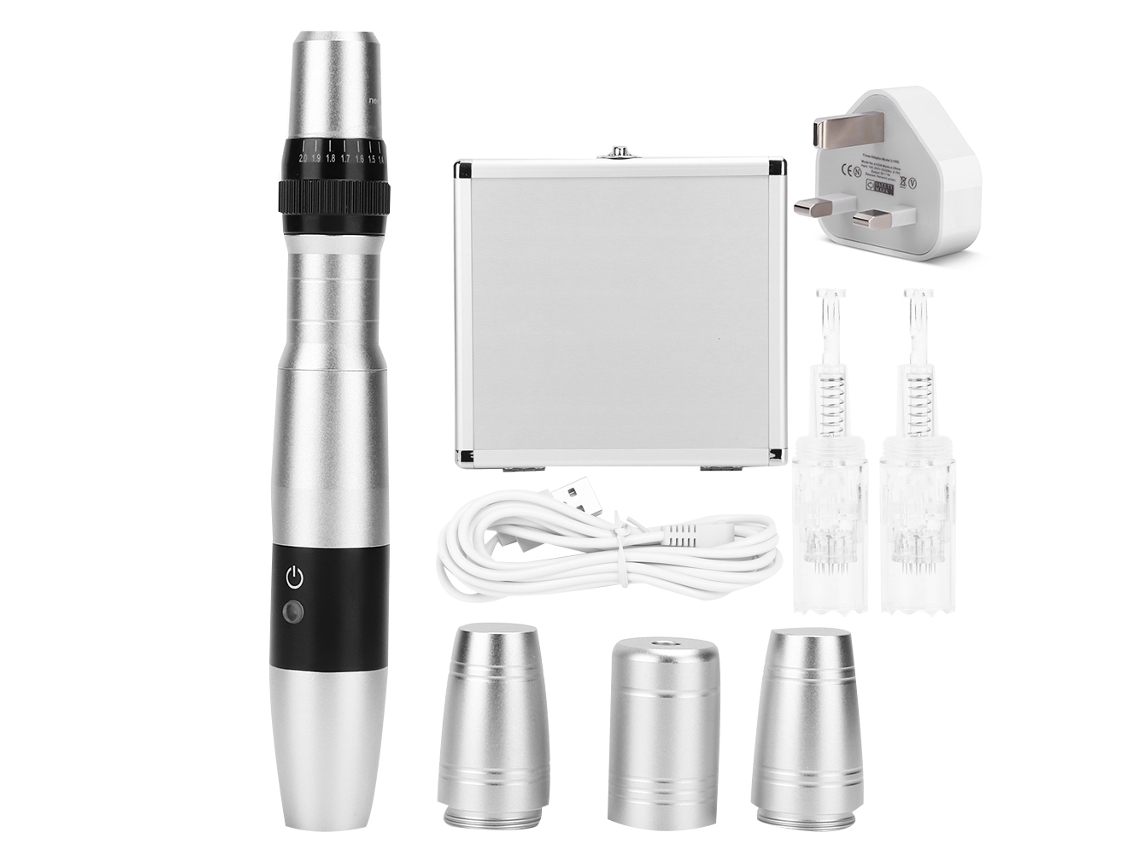 Pluma eléctrica de microagujas para el cuidado facial antienvejecimiento