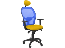 Silla de Escritorio Operativa PYC Jorquera Amarillo (Brazos Ajustables - Malla)