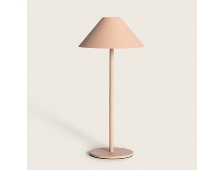 LEDKIA Lámpara de Mesa LED 3W Portátil para Exterior con Batería USB Recargable Kivuli Beige 3000K