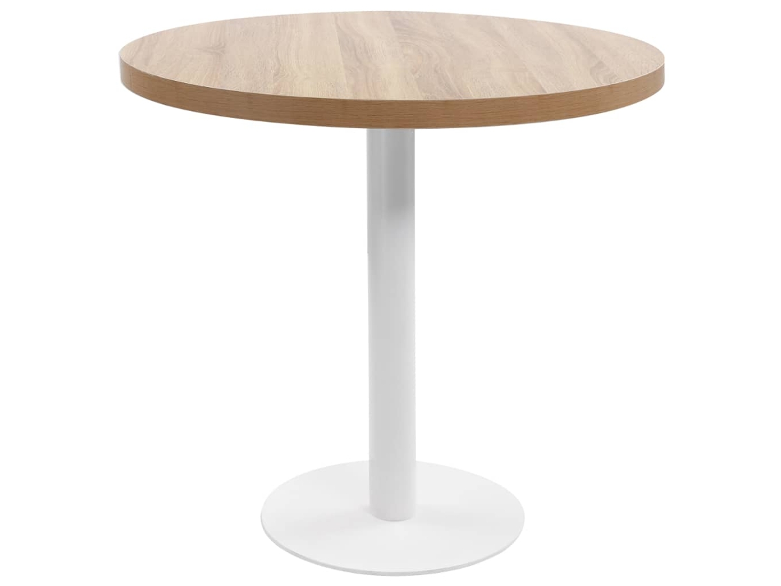 Mesa de bistró de MDF de 80 cm en marrón claro DKD HOME DECOR