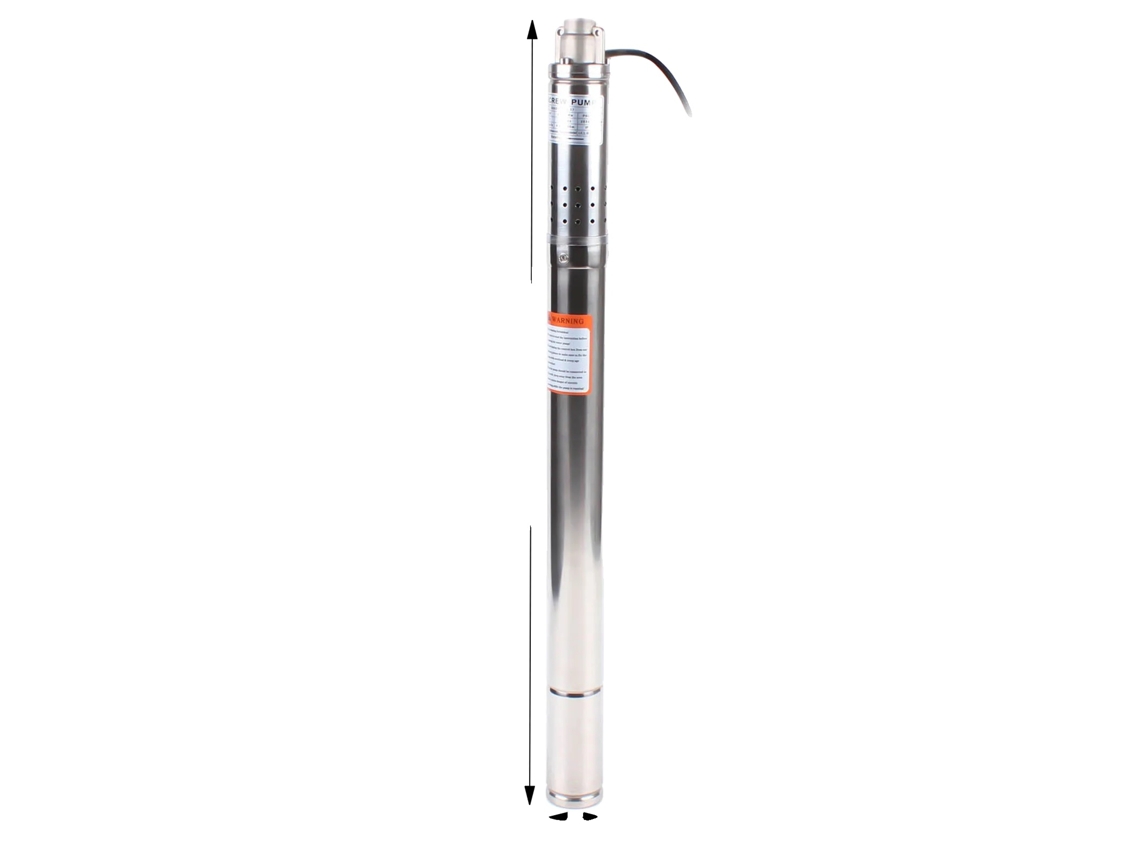 Bomba sumergible para pozo profundo, acero inoxidable, caudal máximo 1000 l/h, 220 V, color plata, OEM UE