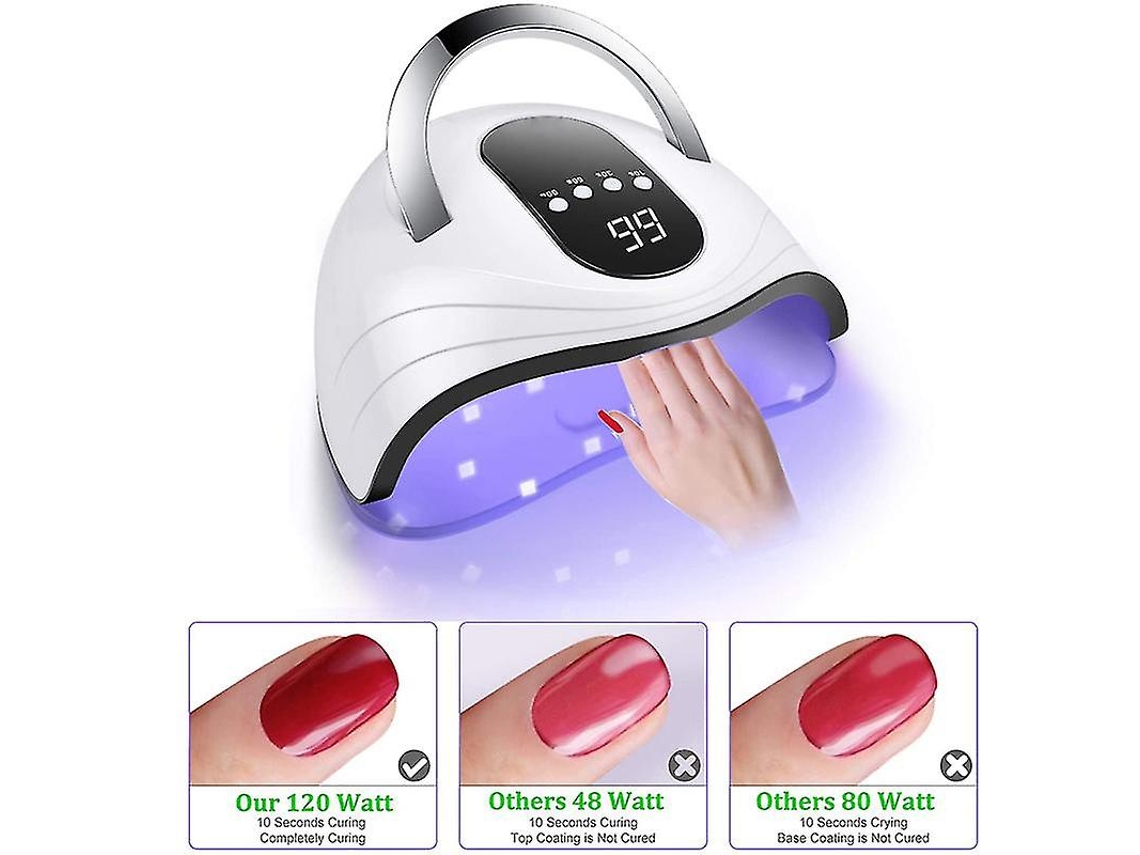 Lámpara UV para uñas de gel, 168 W, luz LED para uñas, secador rápido de uñas Ly Ebike