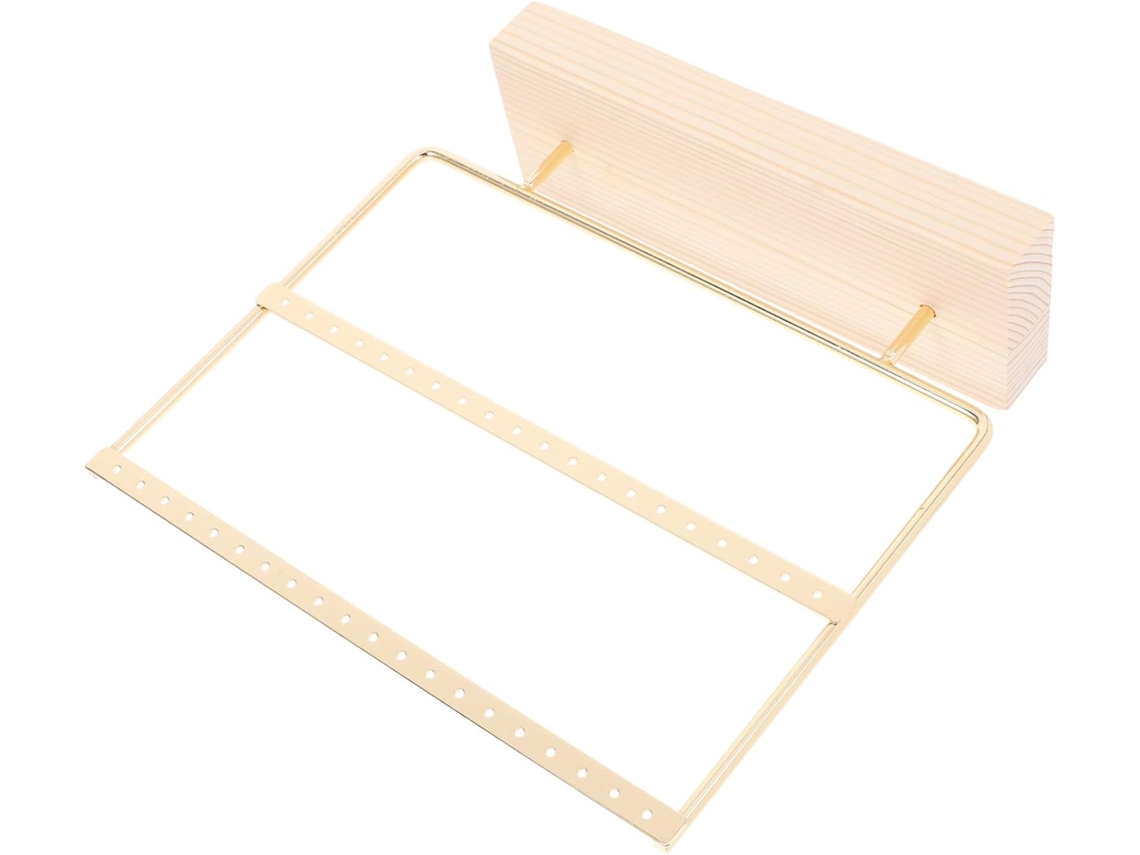 Organizador Pendientes Madera Resistente Estable Estructura Elegante Multicapa Exhibir Organizar Joyas Base