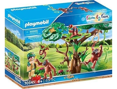 PLAYMOBIL PLAYMOBIL 70345 Orangutanes Con Arbol (Edad Mínima: 4 Años - 49 Piezas)