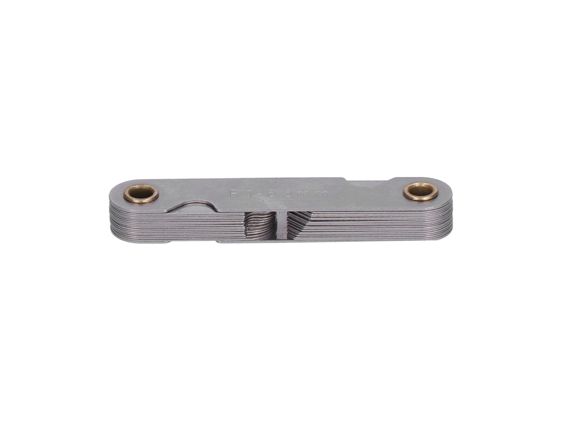 Calibre De Rosca Métrica Imperial, Plantilla De Medición Industrial De Acero Inoxidable R1-6.5mm