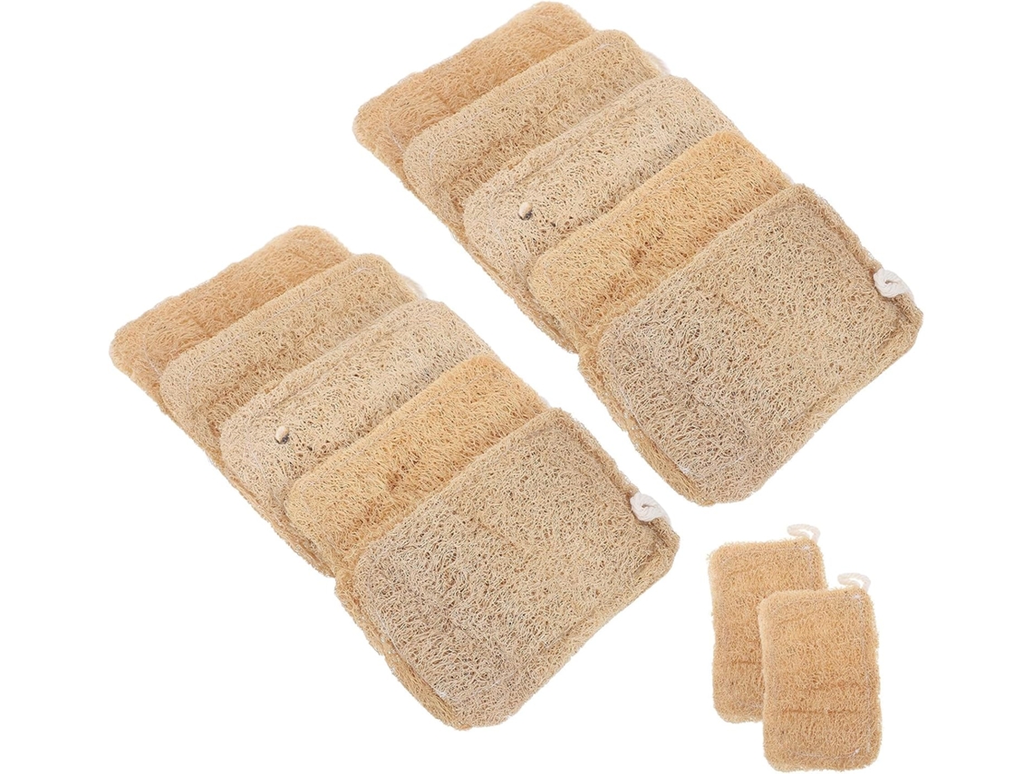 Juego De 12 Esponjas De Lufa Natural Para Lavar Platos, Resistentes A Los Arañazos.