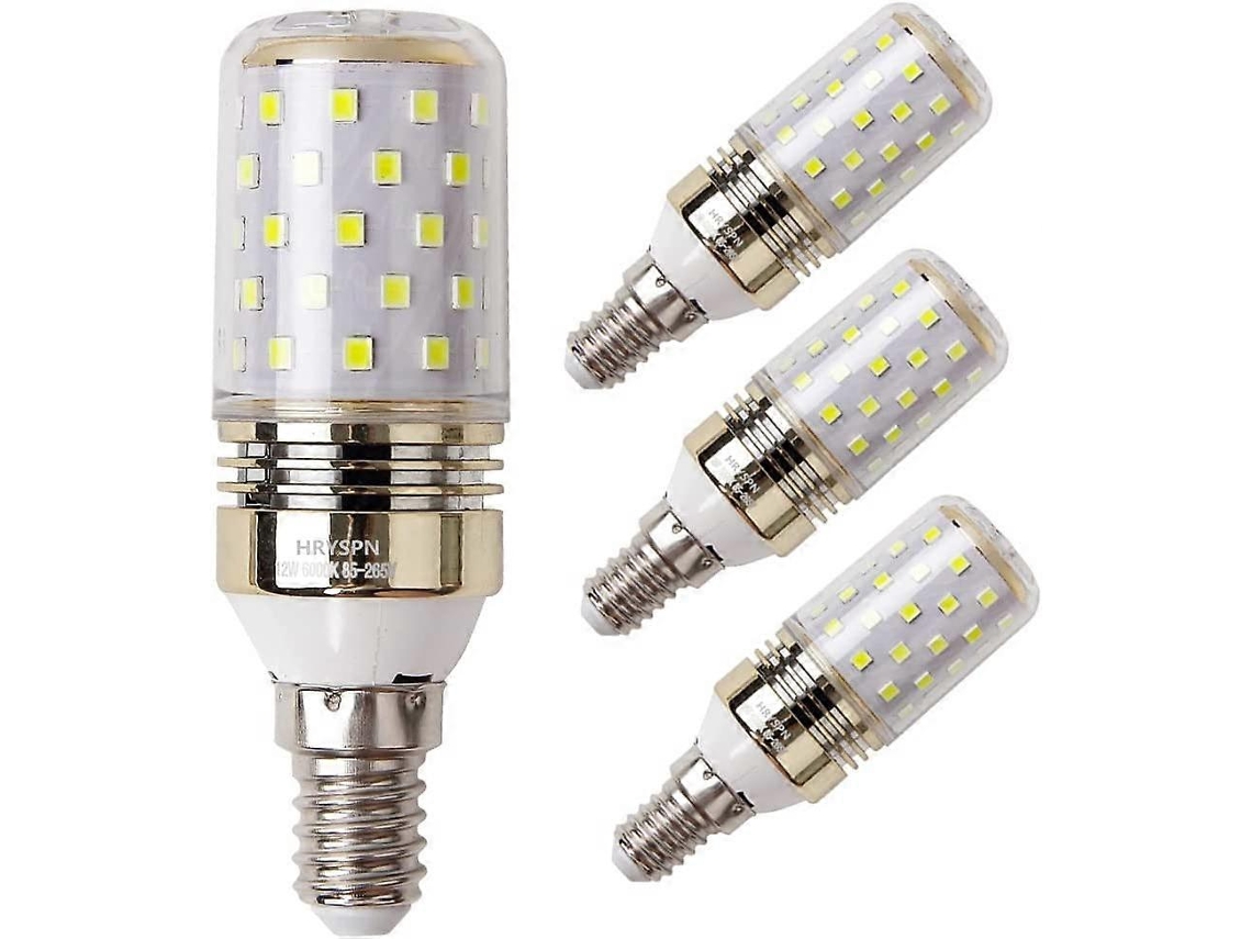 Omni-bombilla Led De Maíz E14 12w Equivalente A 100w 1100lm Luz Blanca Fría 6000k No Regulable Clase Energética A++ Pack De 4