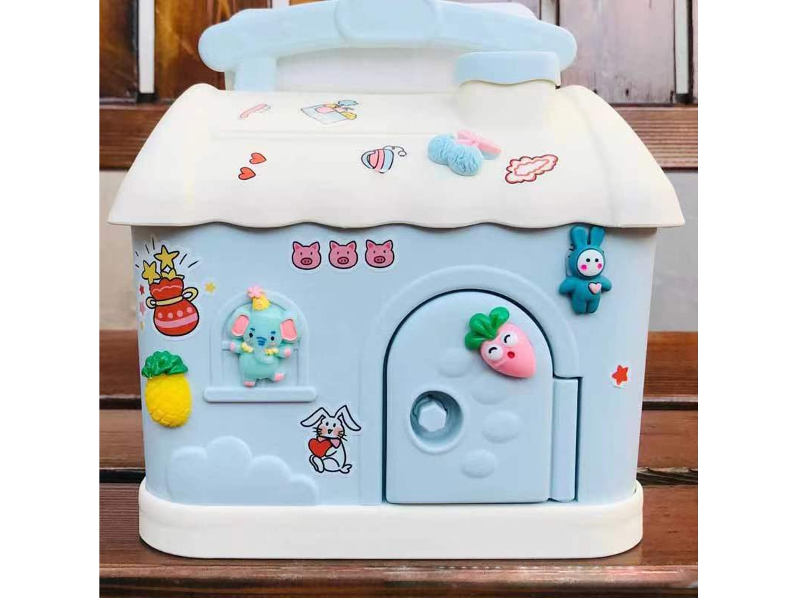2026 Hucha De Casa Con 1 Pegatina Hucha De Monedas Para Niños Niñas Hucha Cartoons