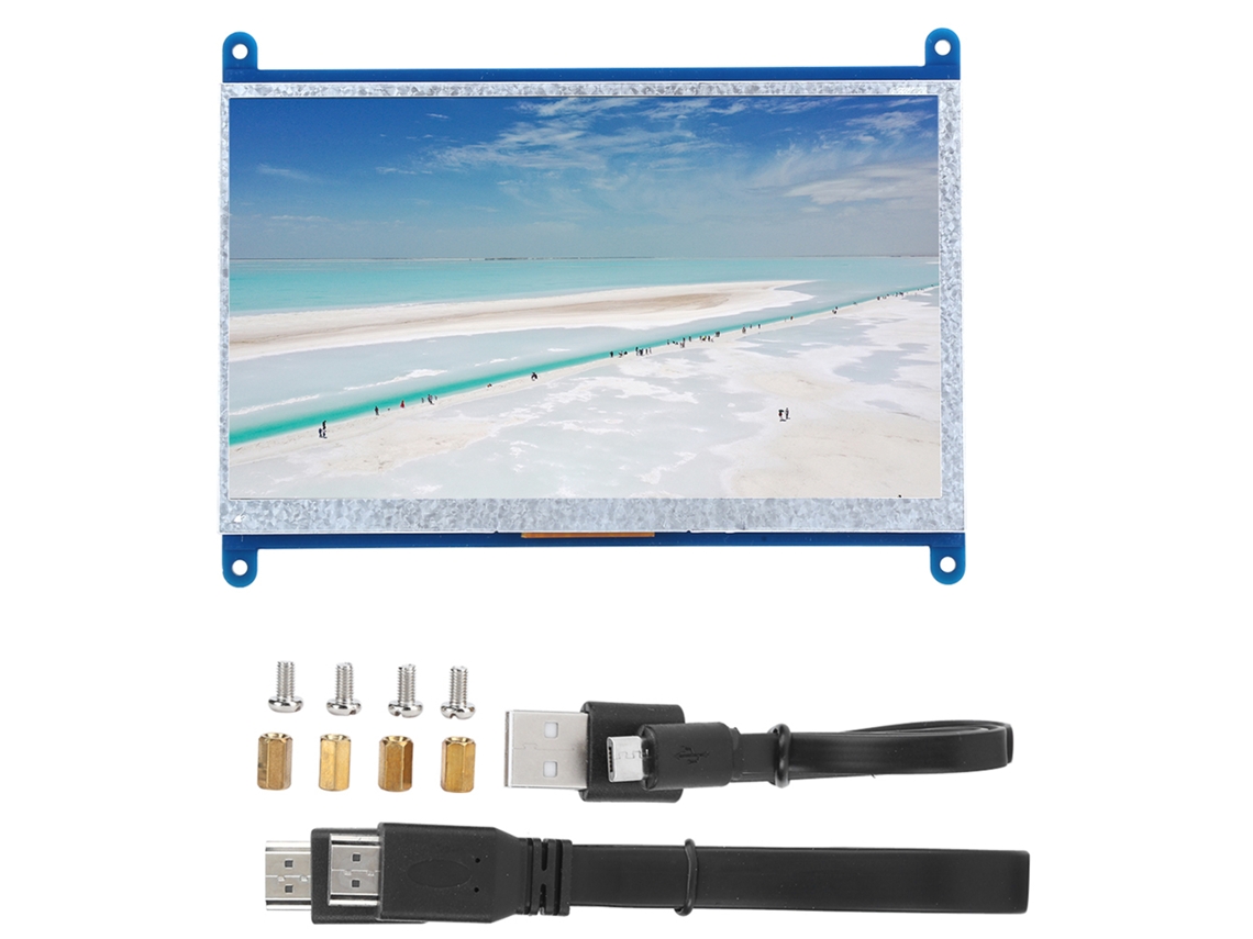 Tela Lcd Raspberry Pi De 7 Polegadas (hdmi Hd, Resolução 1024x600)