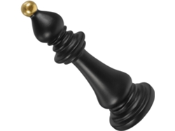 Escultura Ajedrez Estilo Creativo Elegante Resina Negra Estructura Robusta Portátil Decoración Escritorio