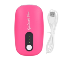 Mini Secador De Pestañas Recargable Por Usb Para Injertos Y Extensiones De Pestañas Con Pegamento De Rosa Roja.