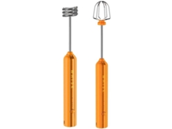 Batidor eléctrico recargable por USB, batidor de huevos, café, licuadora doméstica, batidor de espuma, naranja A453