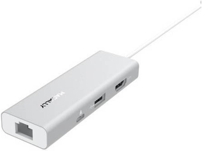 Hub MACALLY UCDOCK USB-C MINI DOCK(Gris)