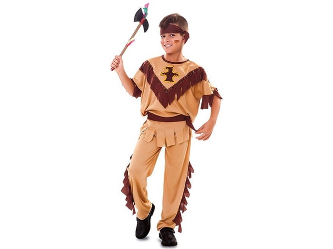 Disfraz de Niño DISFRAZZES Indio Con Tótem (Talla: 10 a 12 años)
