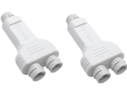 Repetidor/extensor Poe Impermeable De 100 M Con 1 Entrada Y 2 Salidas, Para Uso En Exteriores, 30 W De Alto Voltaje.