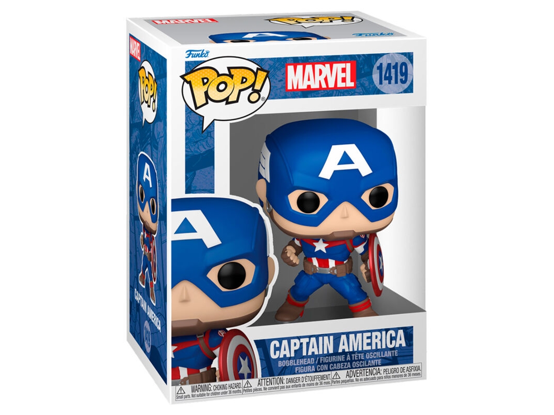 Figura Pop Clásica B.active del Capitán América de Marvel