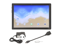 Tableta azul de 10 pulgadas con Android 12, 6 GB/128 GB, 4G, Wi-Fi de doble banda, color dorado