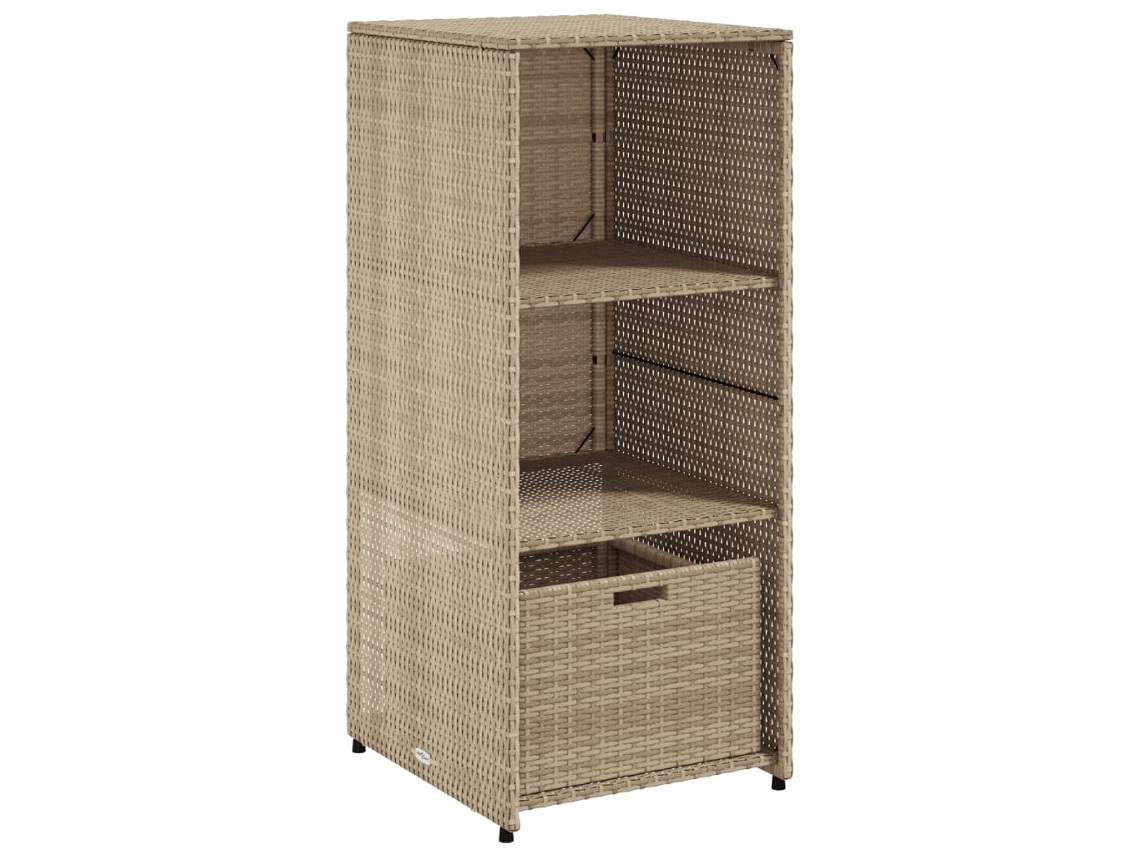 Armario de jardín 50x55x115 cm Mimbre Beige MAISON EXCLUSIVE