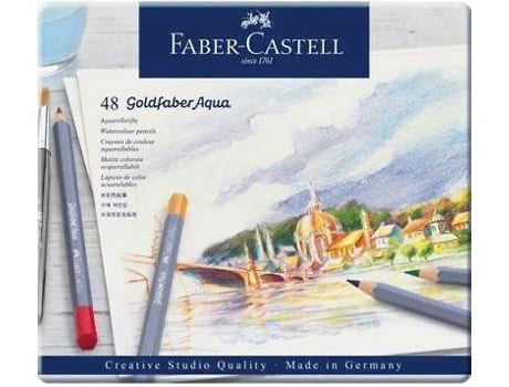 Lápis de Cor Faber-Castell Goldfaber Aqua Acuarela 48 Unidades