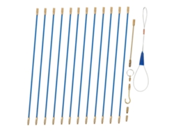 Kit De Cableado Eléctrico Con 12 Varillas De Fibra De Vidrio (33 Cm), Herramienta Flexible De Guía De Roscas Y
