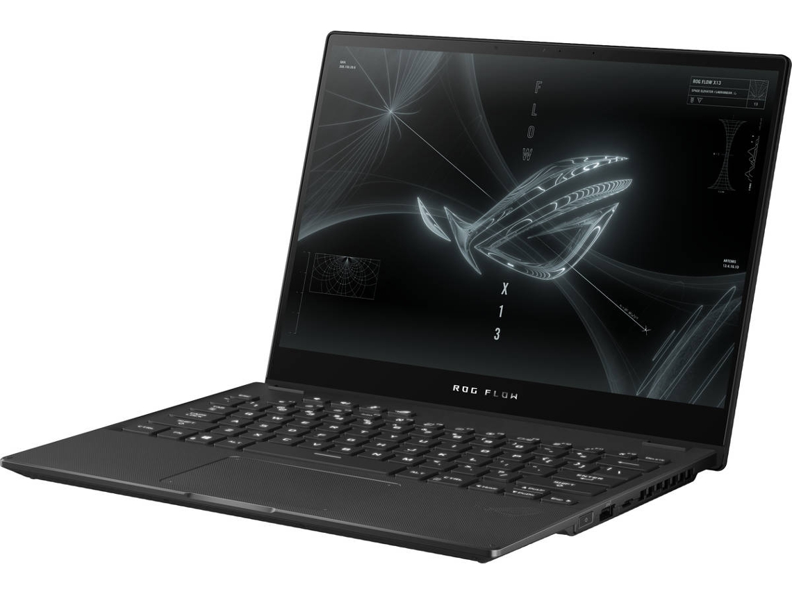 Portátil Gaming ASUS Rog Flow X13 GV301QH-K6069T (AMD Ryzen 7 5800HS - NVIDIA GeForce GTX 1650 - RAM: 16 GB - 512 GB SSD PCIe - 13.4'')