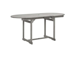 Maison Exclusive - Mesa De Comedor Jardín Madera Maciza Acacia (120-170)x80x75 Cm