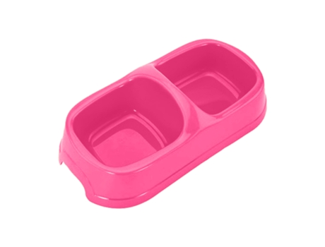Cuenco de agua para comida con plato doble para mascotas cuenco de agua para comida para gatos y perros ELKUAIE