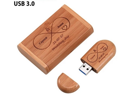 Pendrive de madera USB 3.0 de grabación JASTER