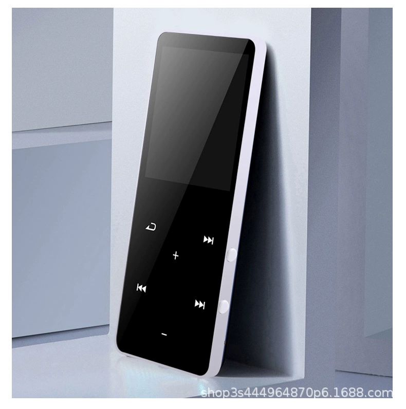 Reproductor MP3/MP4 Reproductor de casete de música sin pérdidas Bluetooth táctil de 1,8 pulgadas 8 GB Blanco Siurn