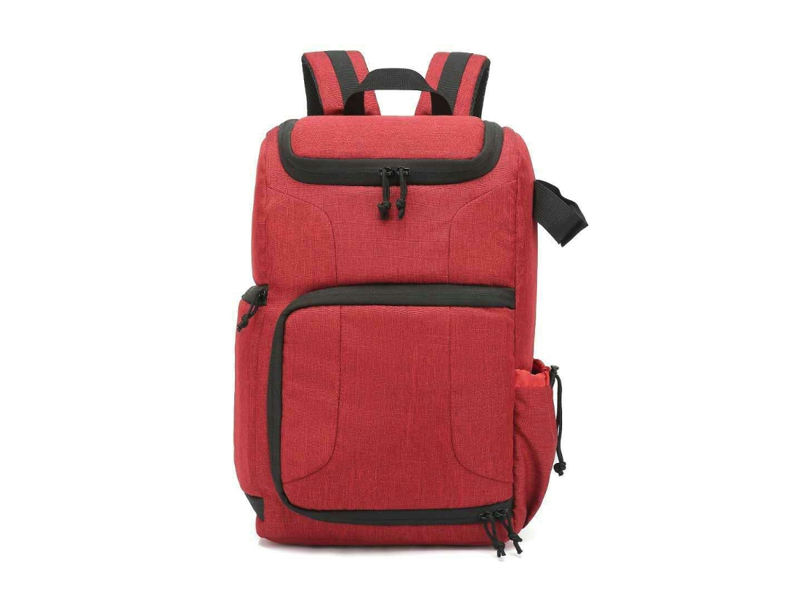 Mochila fotográfica multifuncional impermeable y extraíble Cuich (roja)
