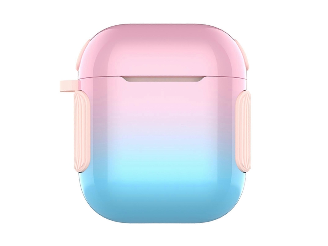 Estuche 2 en 1 para auriculares, barniz colorido, PC + TPU para AirPods 2/1