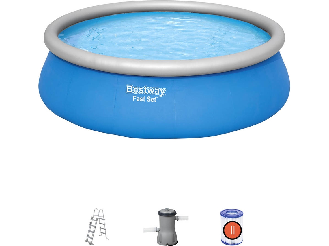 Piscina Hinchable BESTWAY 57289 (con Cartucho - 13807 L - 457x122cm)