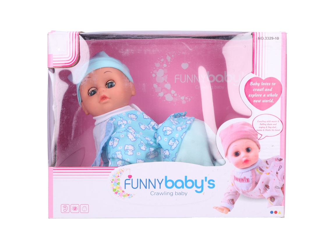 Muñeco Bebé Eléctrico Interactivo Y Realista Que Ríe Y Gatea, Juguete Para Niños De 3 Años En Adelante.